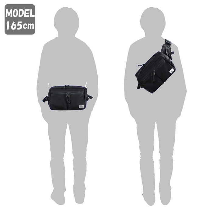 Yoshida Bag PORTER SWITCH WAIST BAG Black 874-19676 Made in JAPAN Acrylic NEW_4