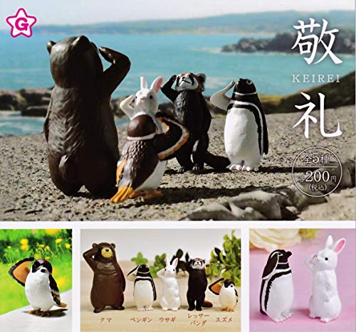 (Capsule toy) Salute animal [all 5 sets (Full comp)] NEW from Japan_2