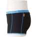 MIZUNO N2MB7576 Men's Exer Suit WD Short Spats Size M Black/Light Blue Polyester_4