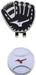 Mizuno Golf Ball Cap Clip Marker Baseball Glove 5LJD192200 Black and White NEW_1