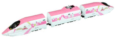 Rokuhan Z Gauge ST008-2 Z Shorty 500 series Hello Kitty Shinkansen Model Train_1