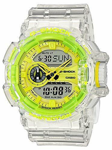 CASIO G-SHOCK Watch GA-400SK-1A9 Men's clear Yellow Analog Digital Round Face_1