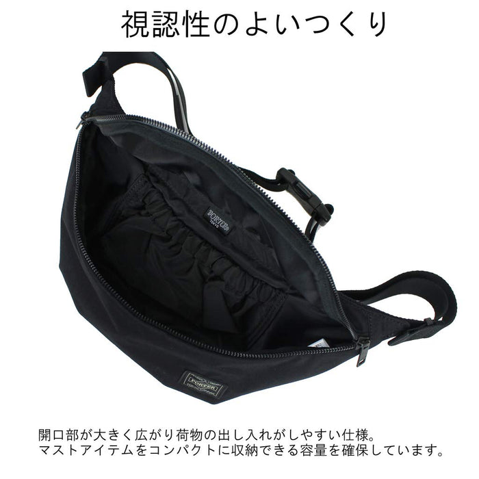 YOSHIDA KABAN PORTER GREIGE WAIST BAG S 885-05167 NAVY BLUE W360xH150xD70mm NEW_2