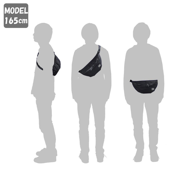 YOSHIDA KABAN PORTER GREIGE WAIST BAG S 885-05167 NAVY BLUE W360xH150xD70mm NEW_6