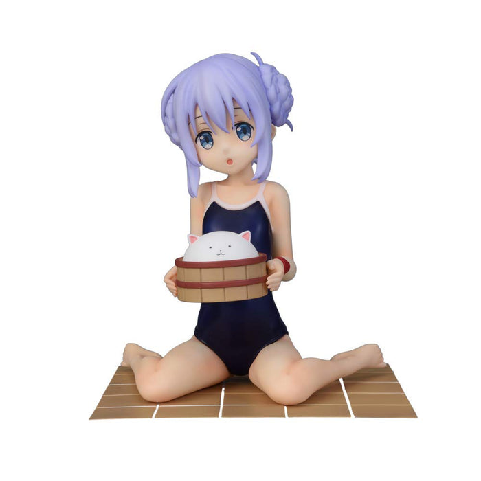 SEGA Is The Order A Rabbit? Premium Figure "Chino" School Swimsuit Prize NEW_1