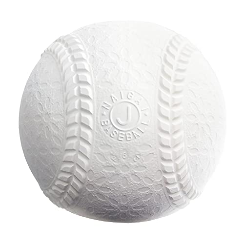 Naigai Baseball Practice Ball 1 Dozen 12 Balls Size J Kids Rubber Made In Japan_2