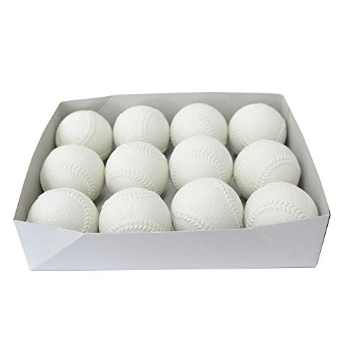 Naigai Baseball Practice Ball 1 Dozen 12 Balls Size J Kids Rubber Made In Japan_4