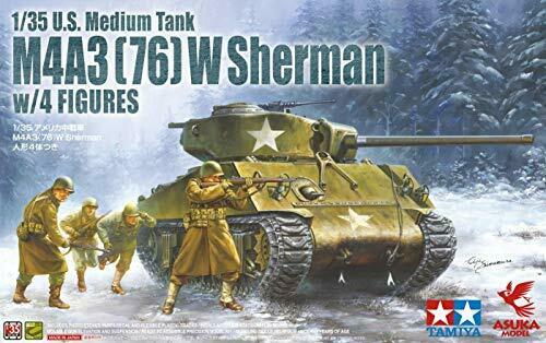 M4A3 (76) W Sherman w/Figure(Tamiya) Plastic Model Kit NEW from Japan_2