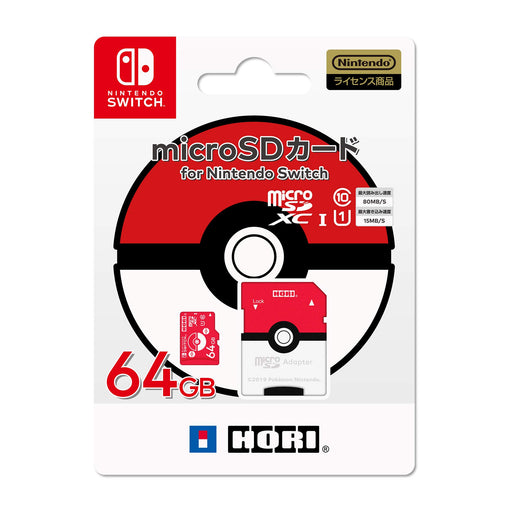 Hori Pokemon Monster Ball microSD card for Nintendo Switch 64GB NSW-191 NEW_1