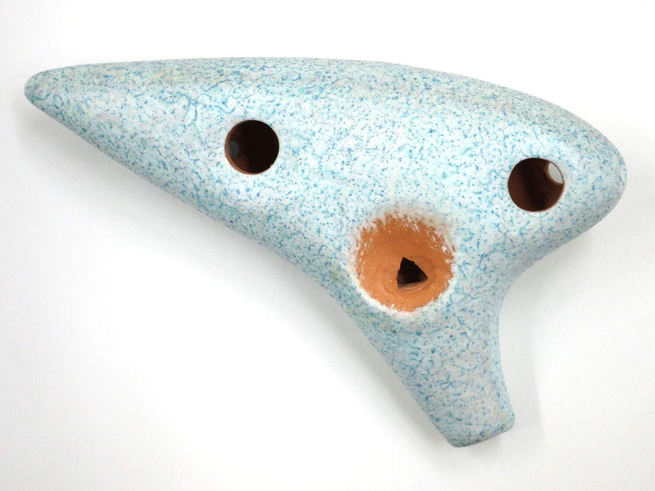 Ti Amo New Standard Ocarina T-NSFBL Soprano F Blue Ceramic with Softcase_2