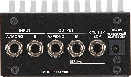 BOSS/EQ-200 Graphic Equalizer Sophisticated body, simple operation Black NEW_2
