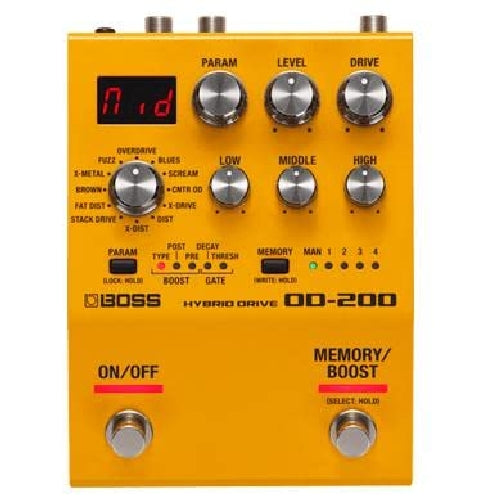 Boss OD-200 Hybrid Overdrive Guitar Effects Pedal Refined body, simple operation_2