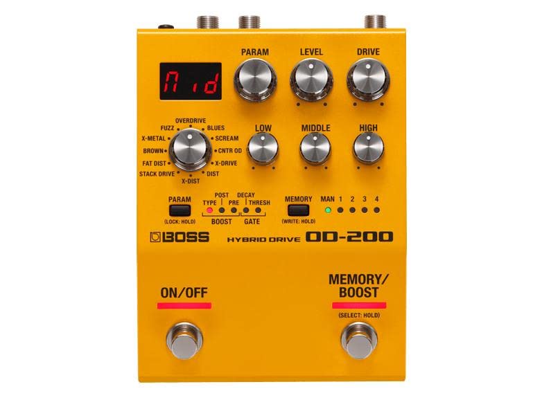 Boss OD-200 Hybrid Overdrive Guitar Effects Pedal Refined body, simple operation_3