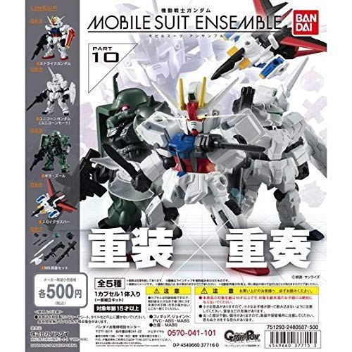 BANDAI Gundam MOBILE SUIT ENSEMBLE 10 Gashapon 5 set mini figure capsule toys_2