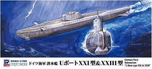 PIT-ROAD 1/700 German Navy Submarines U-Boat type XXI & XXIII Kit W223 NEW_1