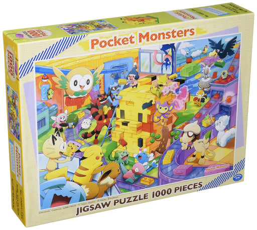 Jigsaw Puzzle Pokemon Let's Make Pikachu Block! ENSKY 1000pcs 51x73cm ‎1000T-134_1