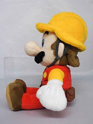 Super Mario Maker 2 Builder Mario Plush Doll Stuffed Toy Size S NEW from Japan_3