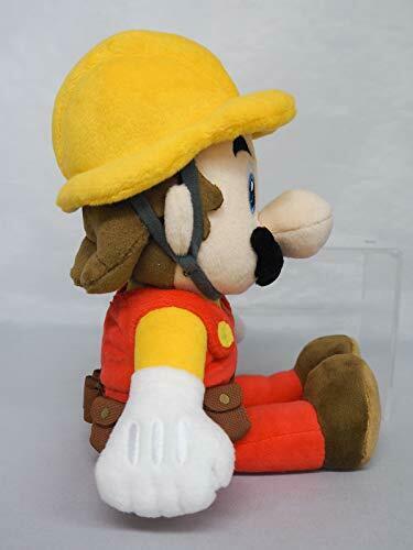 Super Mario Maker 2 Builder Mario Plush Doll Stuffed Toy Size S NEW from Japan_4