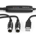 DigitalLife MIDIA01b MIDI to USB Conversion cable 1 IN/1 OUT 1.8m ‎USB Interface_1