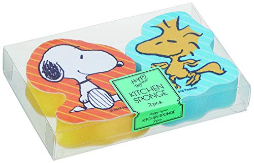 Skater Two Kitchen Sponge [Snoopy & Woodstock] NEW from Japan_4