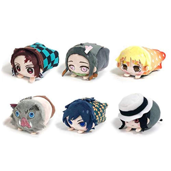 Demon Slayer: Kimetsu no Yaiba Mochi Kororin Plush Mascot Key Chain Set of 6 NEW_1