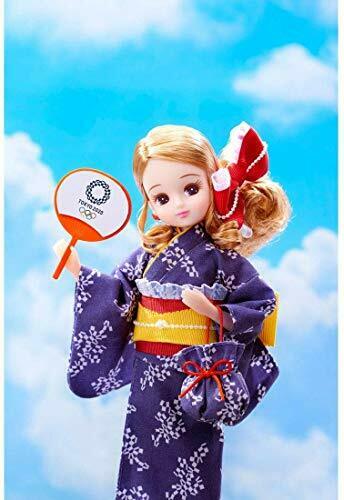 TAKARA TOMY Licca-chan Doll Yukata Tokyo 2020 Olympic Emblem NEW from Japan_3