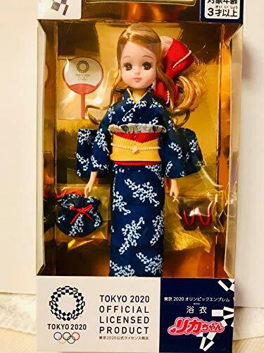 TAKARA TOMY Licca-chan Doll Yukata Tokyo 2020 Olympic Emblem NEW from Japan_4