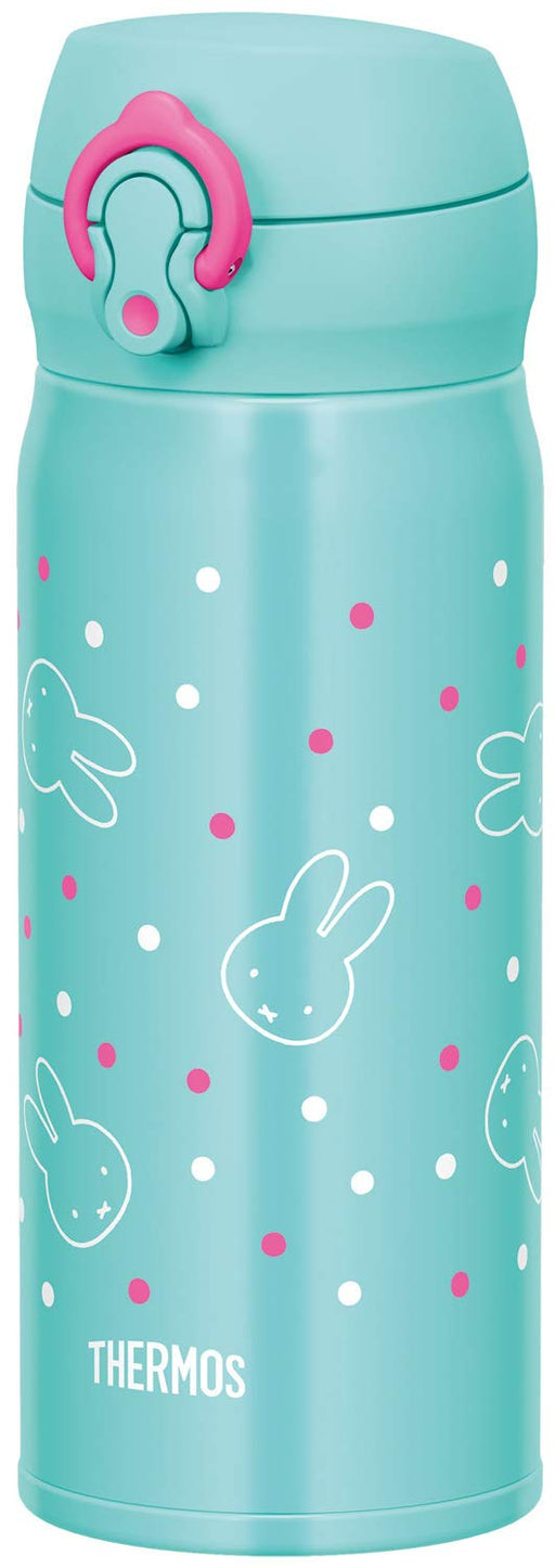 Thermos Water Bottle Vacuum Insulation Mug One-Touch Miffy JNL-403B MG 400mL NEW_1