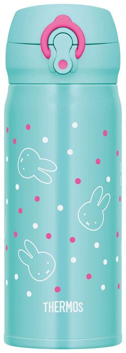Thermos Water Bottle Vacuum Insulation Mug One-Touch Miffy JNL-403B MG 400mL NEW_2