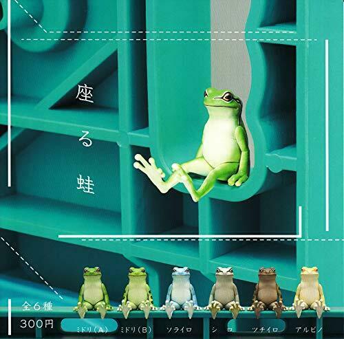 Kitan Club (Capsule toy) Sit frog [all 6 sets (Full comp)] NEW from Japan_1