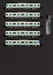 GREENMAX N gauge 1000 5th Edition Blue Green 5-Car Set Pre-colored 30892 NEW_2