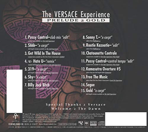 PRINCE-THE VERSACE EXPERIENCE-JAPAN BLU-SPEC CD2 Standard Edition NEW_2
