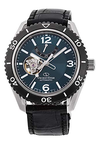ORIENT STAR Sports Collection Semi Skeleton RK-AT0104E Men's Watch Black NEW_1