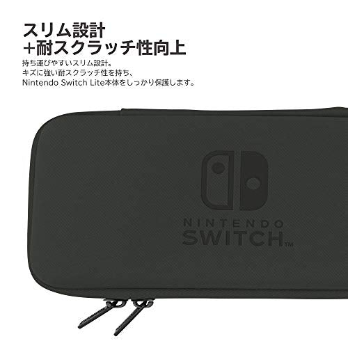 HORI Slim Hard Pouch for Nintendo Switch Lite Black NEW from Japan_3