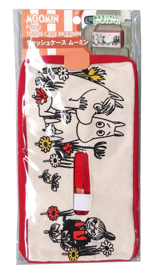 Meiho MOOMIN tissue case FS002 L12.5xW24.5xH6.5cm Polyester Cotton, PP Belt NEW_2