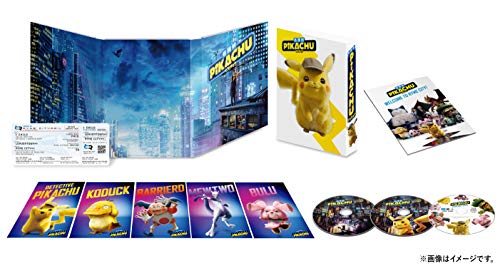 Detective Pikachu Deluxe Edition 2 Blu-ray DVD Booklet Post Card Pokemon Movie_2