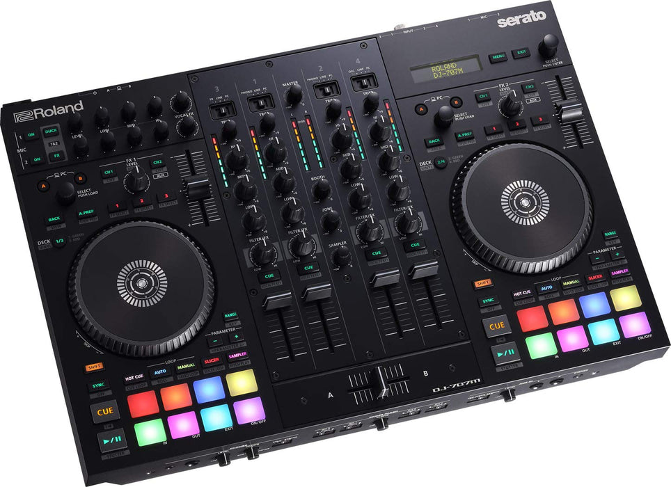 Roland DJ controller AIRA DJ-707M 4 channels deck Black Audio equipment NEW_3