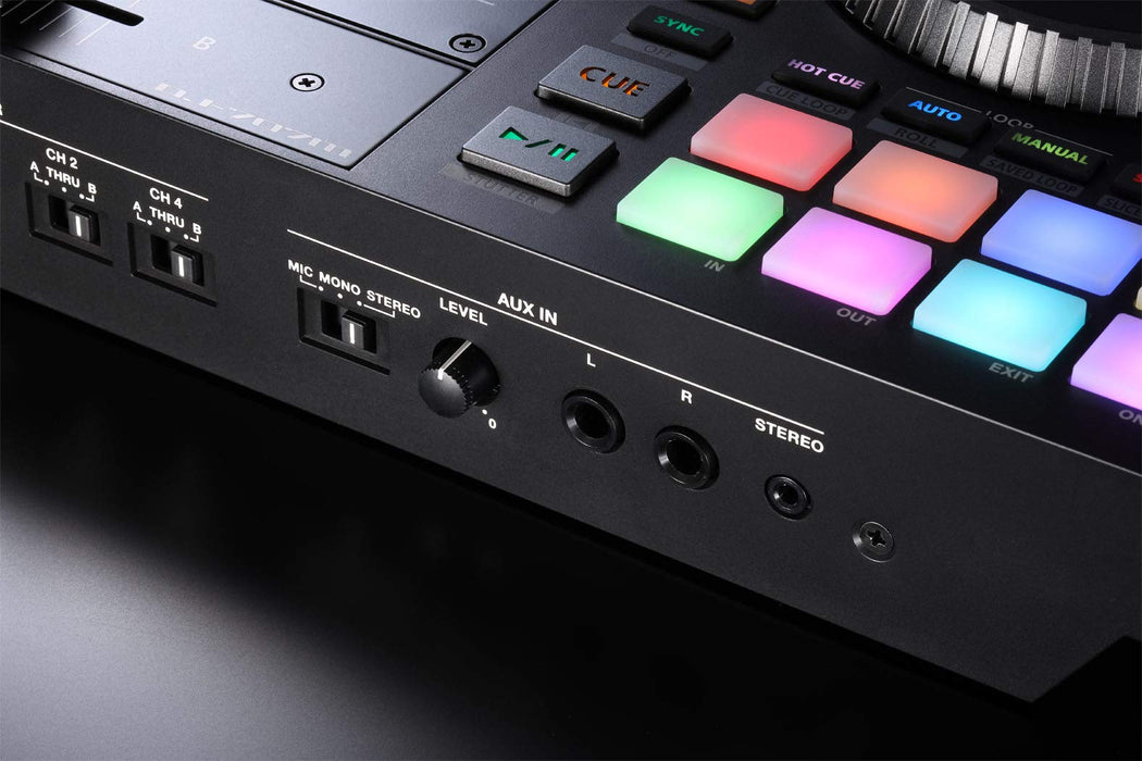 Roland DJ controller AIRA DJ-707M 4 channels deck Black Audio equipment NEW_6