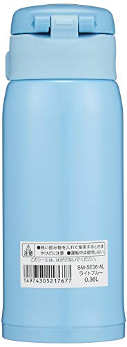 ZOJIRUSHI SM-SE36-AL Light Blue Double Wall Thermos Stainless Bottle 360ml NEW_2