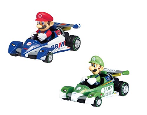 Kyosho Egg Mario Kart Mario Circuit Pullback Mario & Luigi NEW from Japan_1