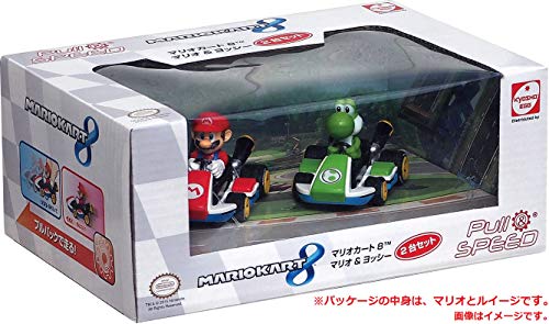 Kyosho Egg Mario Kart Mario Circuit Pullback Mario & Luigi NEW from Japan_4
