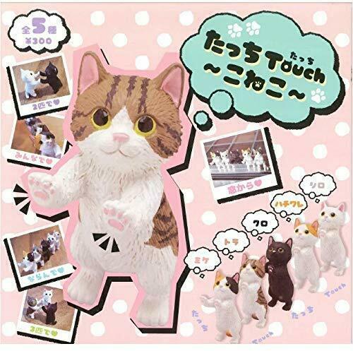 Kitan Club Tatchi Touch ~ Kitten ~ Gashapon 5 set mini figure capsule toys NEW_1