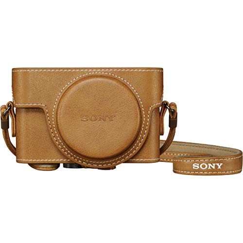 SONY jacket case LCJ-RXK CC beige Faux leather for Sony RX Series NEW from Japan_1