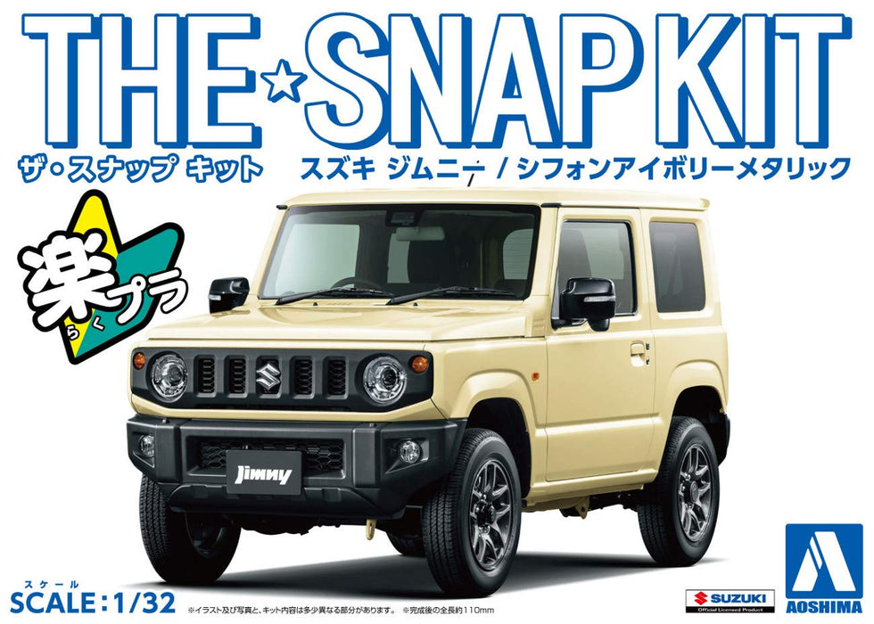 AOSHIMA 1/32 The Snap Kit Series Suzuki Jimny chiffon ivory metallic Kit 08-D_4