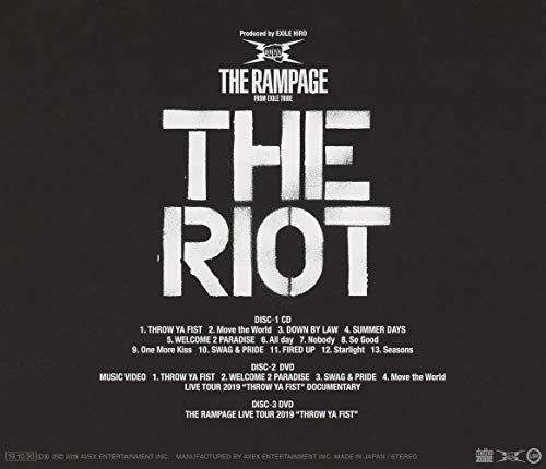 THE RAMPAGE from EXILE TRIBE THE RIOT CD 2 DVD RZCD-86948 J-Pop NEW from Japan_2