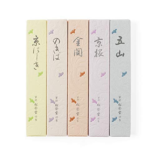 Kyo Incense Kokoroka 5 Kinds Shoyeido Stick Incense Sandal Wood 124005 NEW_2