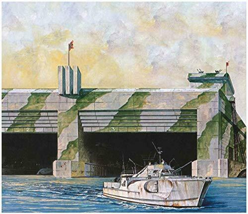 Pit Road 1/700 Skywave Series Bunker German Navy S-Boat/U-Boat Base NEW_4