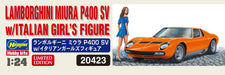 Hasegawa HA20423 1/24 Lamborghini Miura P400SV w/ Figure Plastic Model kit NEW_6
