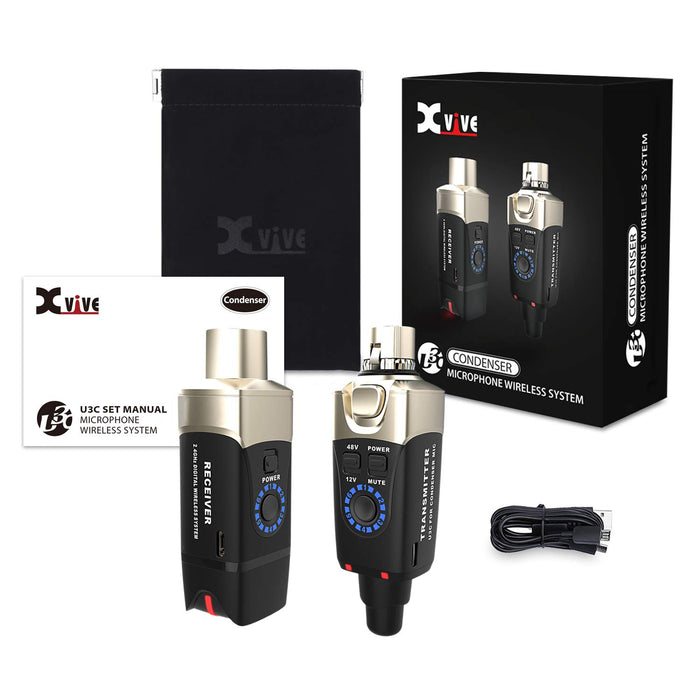 Xvive XV-U3C Plug-on Microphone Wireless System for Condenser Microphone U3CSET_7