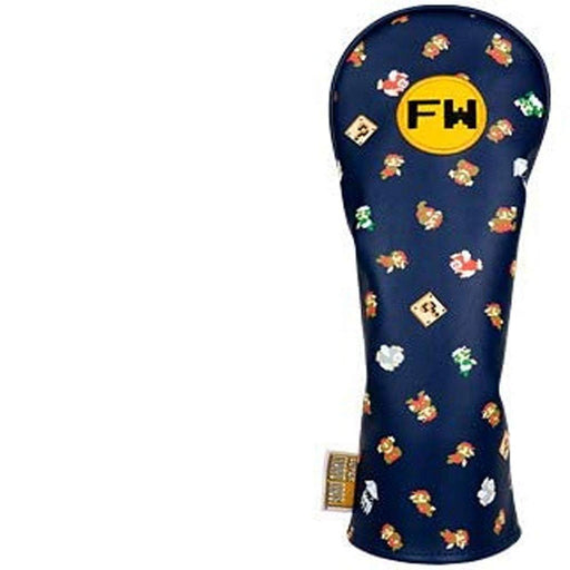 Enjoy Caddie Bag SUPER MARIO BROS. Head Cover Fairway Wood FW Navy ‎SBHF002 NEW_1